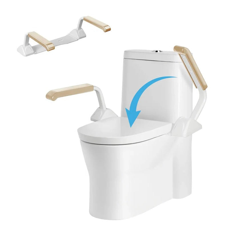 Verstellbare Toilettensicherheitsstütze mit Doppelarmlehnen für Senioren