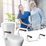 Verstellbare Toilettensicherheitsstütze mit Doppelarmlehnen für Senioren