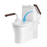 Verstellbare Toilettensicherheitsstütze mit Doppelarmlehnen für Senioren