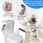 Verstellbare Toilettensicherheitsstütze mit Doppelarmlehnen für Senioren