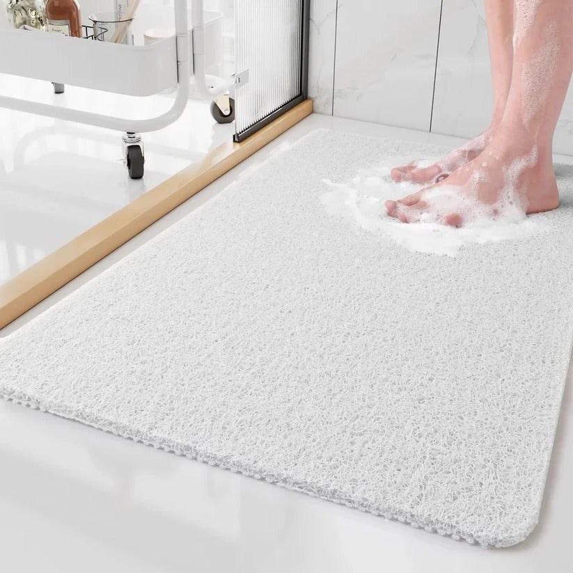 Rutschfeste Duschmatte mit schnellem Wasserablauf und Struktur