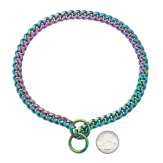 Verstellbarer Edelstahl-Hundehalsband mit Robuster Kette
