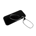 Kompakte Lesebrille mit flexiblem Silikon-Nasenpolster und praktischem Etui