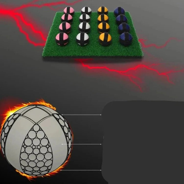 Kompaktes Golf-Putting-Set für das Mini-Tischspiel mit Haftunterlage