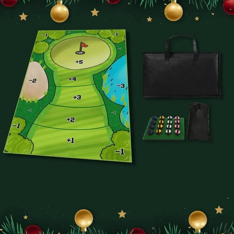 Kompaktes Golf-Putting-Set für den Innen- und Außenbereich