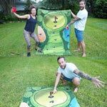 Kompaktes Golf-Putting-Set für das Mini-Tischspiel mit Haftunterlage