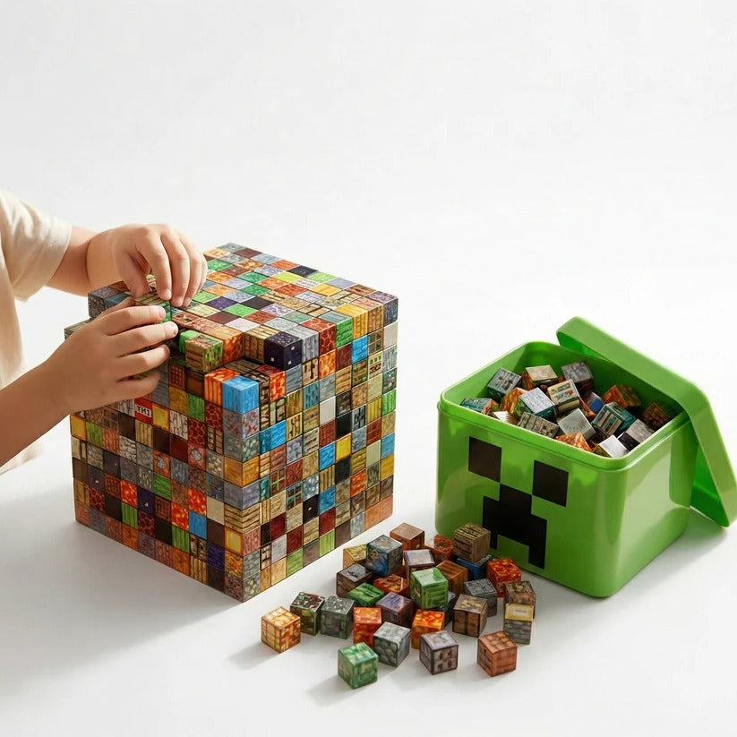 Magnetische Bauklötze Kreativset, 205 Teile für Kinder