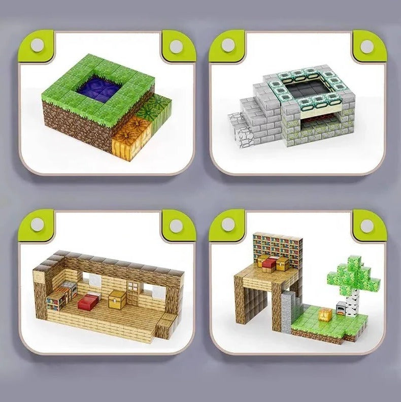 Magnetische Konstruktionsbausteine für Kinder – 205 Teile Set