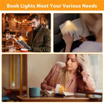 Kompakte USB Aufladbare LED Leselampe mit Timer und Clip-Design