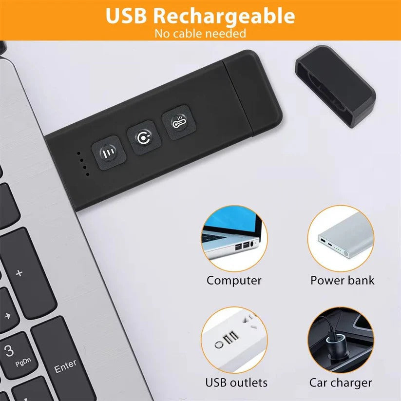Kompakte USB Aufladbare LED Leselampe mit Timer und Clip-Design