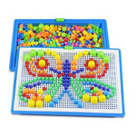 Bunte Steckspiel-Mosaikbox für Kinder – 296 Teile