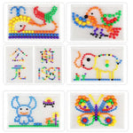 Bunte Steckmosaik-Puzzlebox für Kinder, 296 Teile
