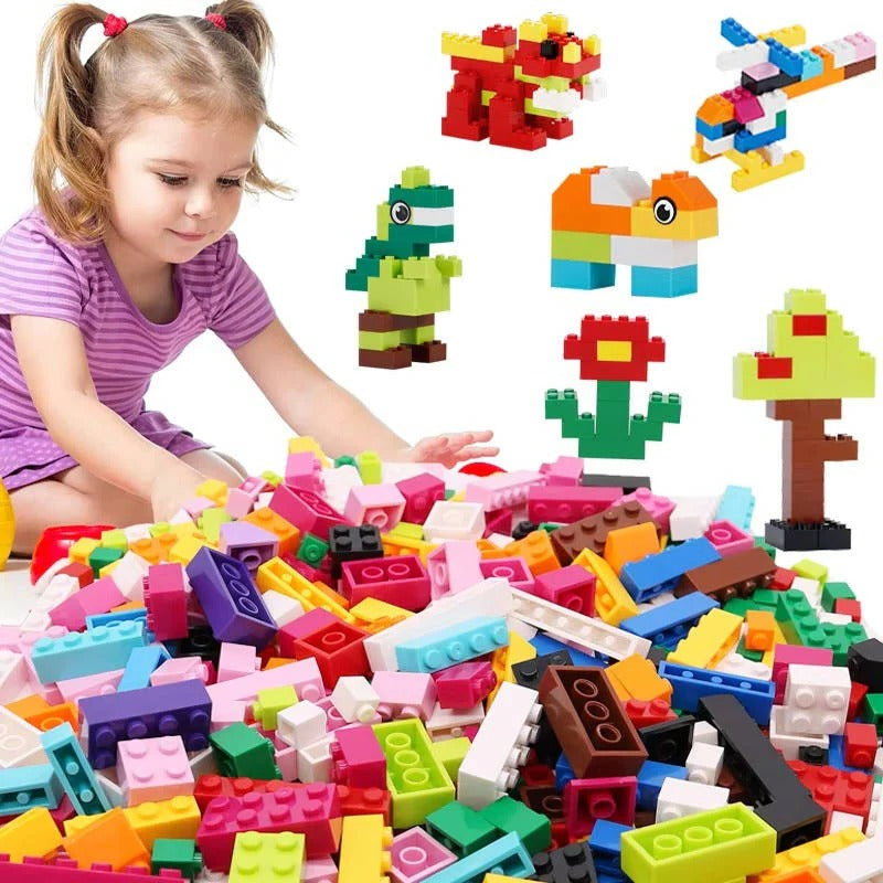 Vielfältiges Konstruktionsspielzeug-Set mit 1000 Bausteinen