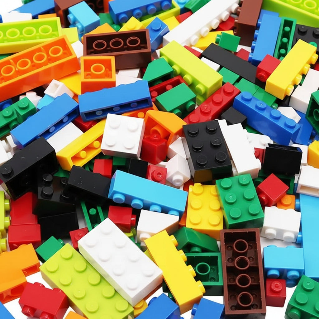 Kreatives Bauklötze Set für Kinder mit 1000 Teilen und Aufbewahrungsbox