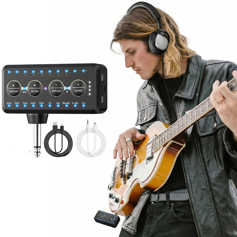 Kompakter Gitarrenverstärker mit 10 Klangvorstufen und USB-Aufnahme
