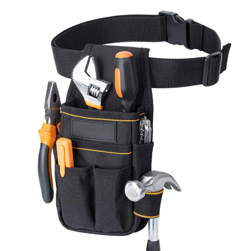 Werkzeugtasche für Elektriker mit verstellbarem Gürtel und stabiler Basis