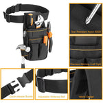 Werkzeugtasche für Elektriker mit verstellbarem Gürtel und stabiler Basis