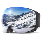 Skibrille mit Magnetwechsel-Objektiv, Anti-Fog und UV400 Schutz
