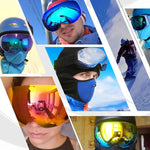 Skibrille mit Magnetwechsel-Objektiv, Anti-Fog und UV400 Schutz