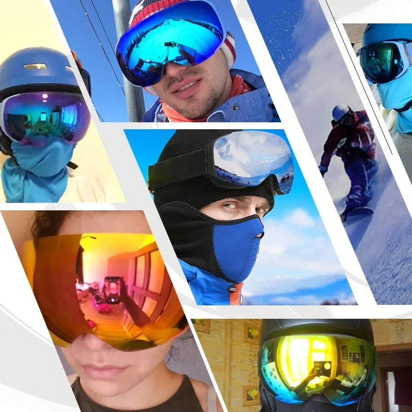 Skibrille mit Magnetwechsel-Objektiv, Anti-Fog und UV400 Schutz