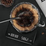 Präzise Kaffeewaage mit Timer und Tropfmatte, 3kg Kapazität