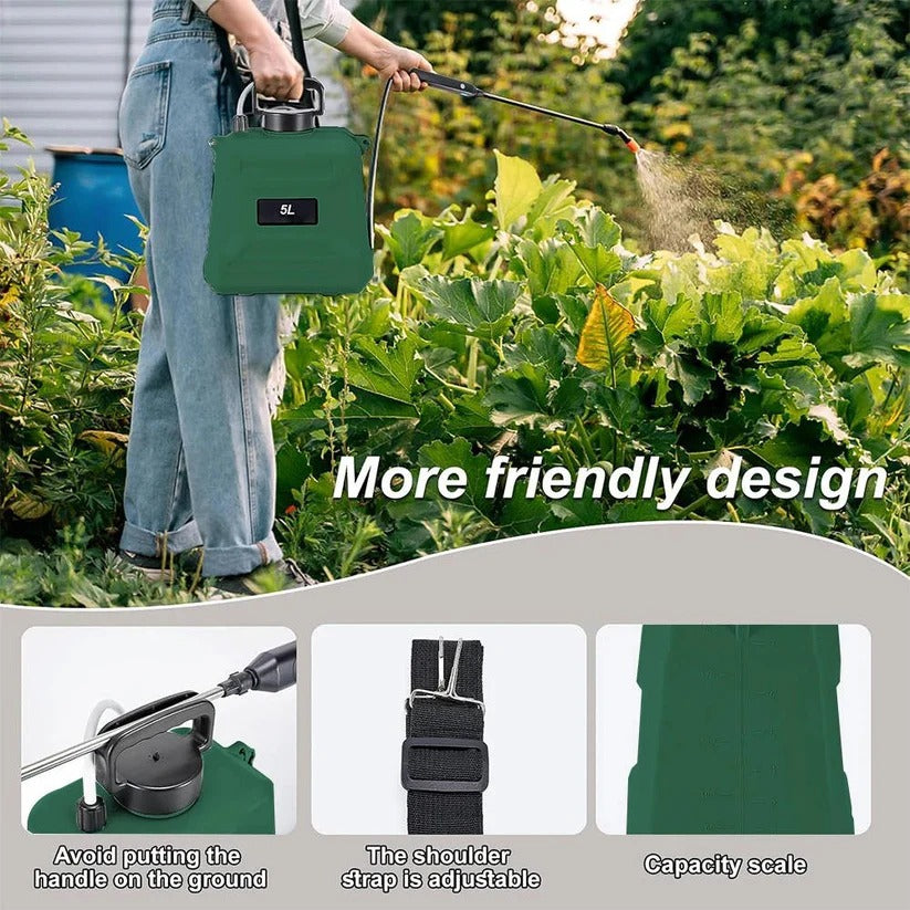 Akku-Gartensprüher mit 5L Tank und verstellbaren Düsen