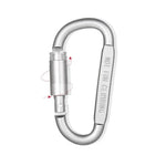 Leichte Aluminium-Karabiner mit Schraubsicherung, 6er Set