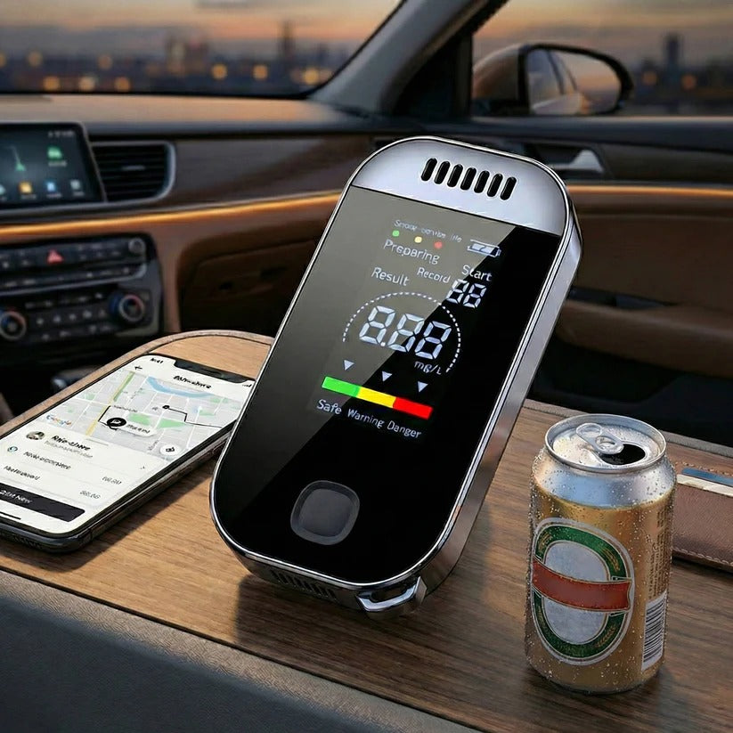 Tragbarer Alkoholtester mit Farb-LCD und kontaktlosem Sensor