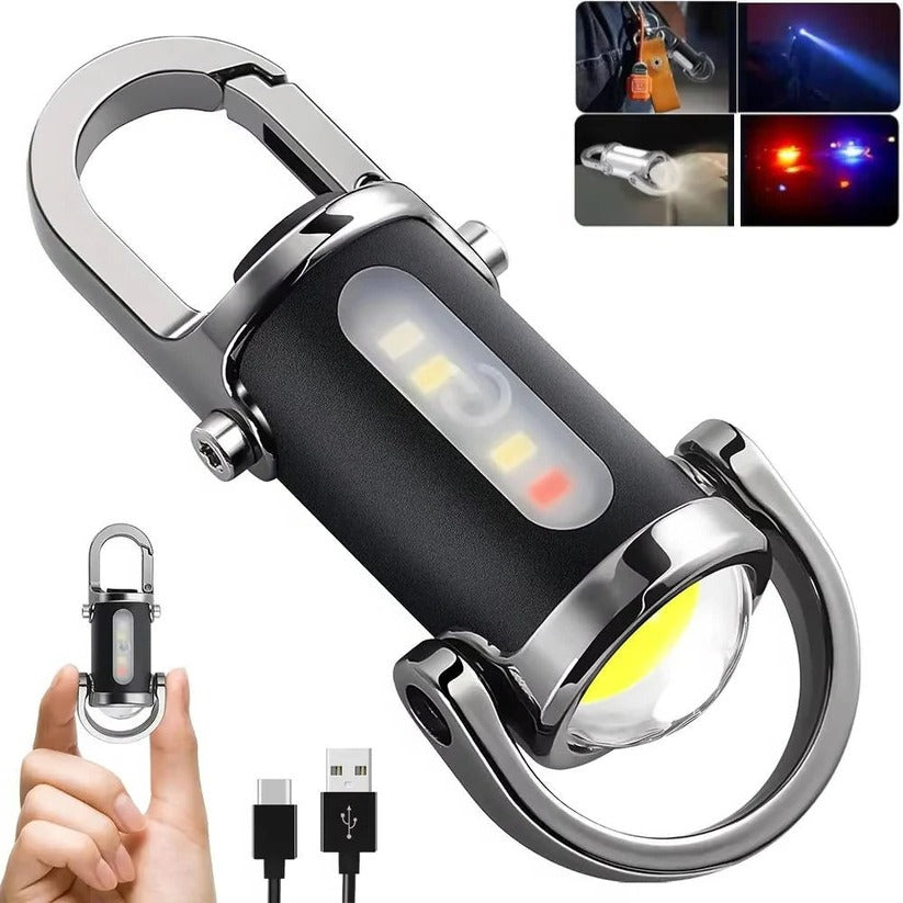 Kompakte, wiederaufladbare Taschenlampe mit 6 Lichtmodi