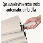 Kompakter Regenschirm mit großem Griff, 97 cm Durchmesser