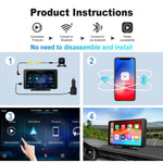 Intelligentes 7 Zoll Auto-Display mit Sprachsteuerung für Fahrzeuge