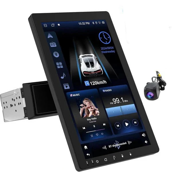 10,1 Zoll Auto-Stereo mit Drehbarem Bildschirm, Bluetooth und Rückfahrkamera