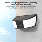 Kabellose Solar-Sicherheitskamera mit Flutlicht und PIR-Bewegungserkennung