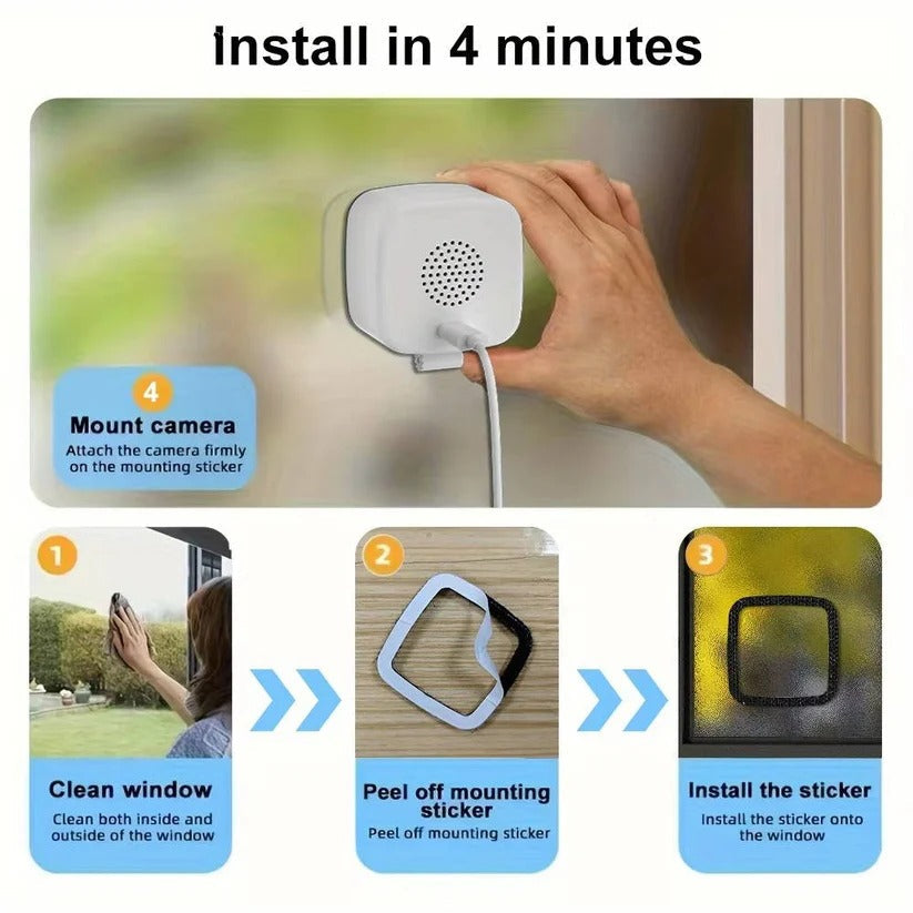 Überwachungs-Kamera für Fenster mit 1080P und Zwei-Wege-Audio