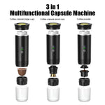 Tragbare 20 Bar Espressomaschine für Kapseln und gemahlenen Kaffee