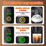 Tragbare 20 Bar Espresso-Maschine für Kapseln und gemahlenen Kaffee