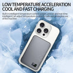 Tragbarer Aluminium-Ladeakku mit Magnet und schneller kabelloser Aufladung für iPhones