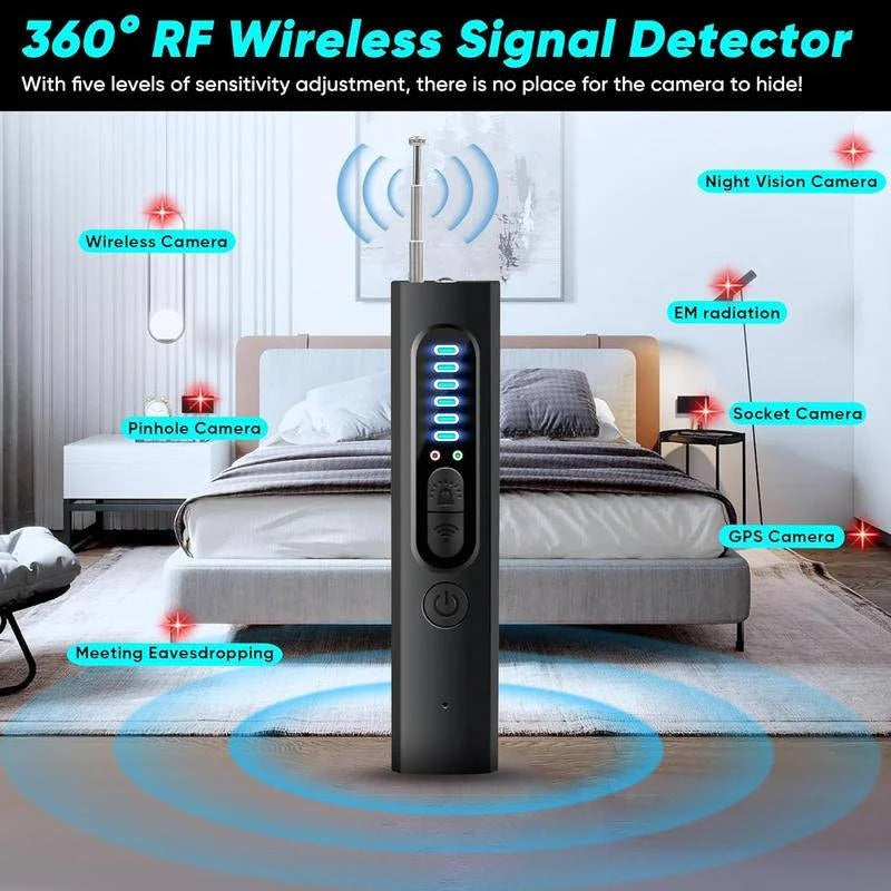 Vielseitiger RF-Signal-Scanner zur Erkennung von Spionagegeräten und GPS-Trackern