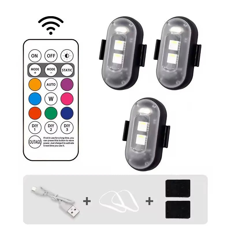 Wiederaufladbares RGB LED Blitzlicht mit Fernbedienung