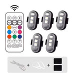 Wiederaufladbares RGB LED Blitzlicht mit Fernbedienung