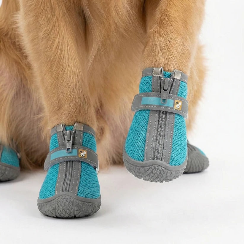 Wasserdichte Atmungsaktive Hundeschuhe mit Rutschfester Sohle – 4er Set