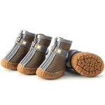 Wasserdichte Atmungsaktive Hundeschuhe mit Rutschfester Sohle – 4er Set