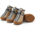 Wasserfeste, Atmungsaktive Hundeschuhe mit Rutschfester Sohle – 4er Set