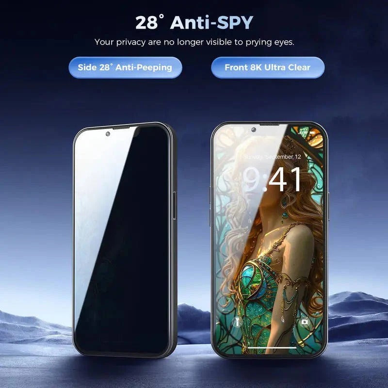 Duo-Paket Datenschutz-Displayschutzfolie für iPhone-Modelle
