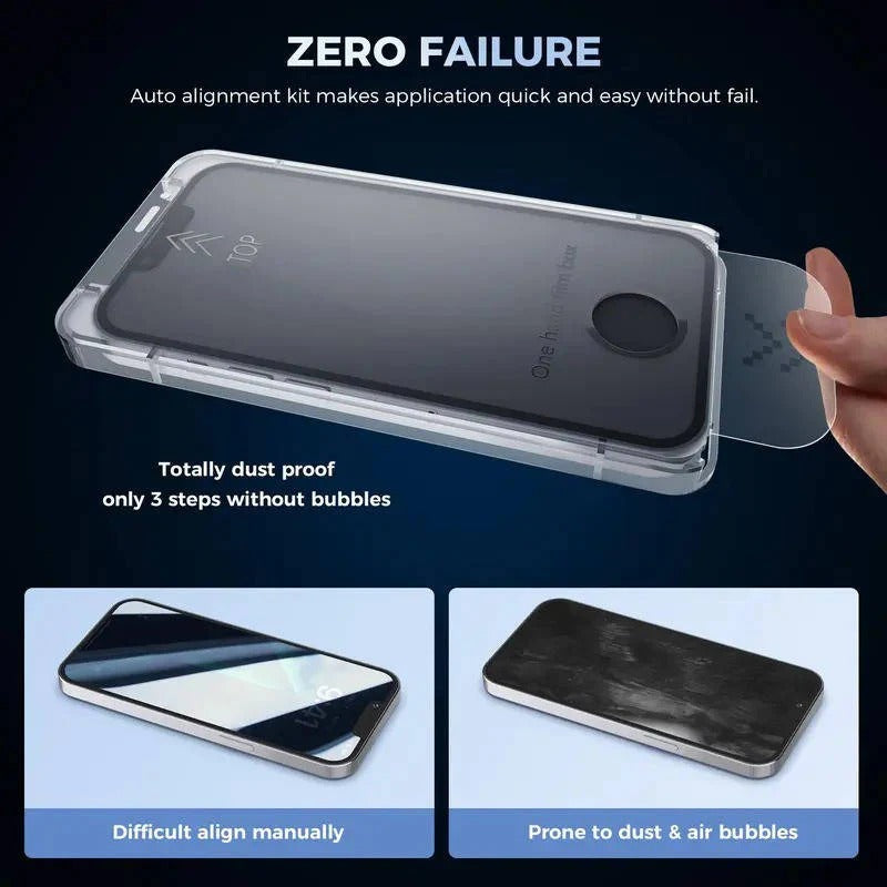 Zweierpack Datenschutz-Displayschutzfolie aus gehärtetem Glas für iPhone-Modelle
