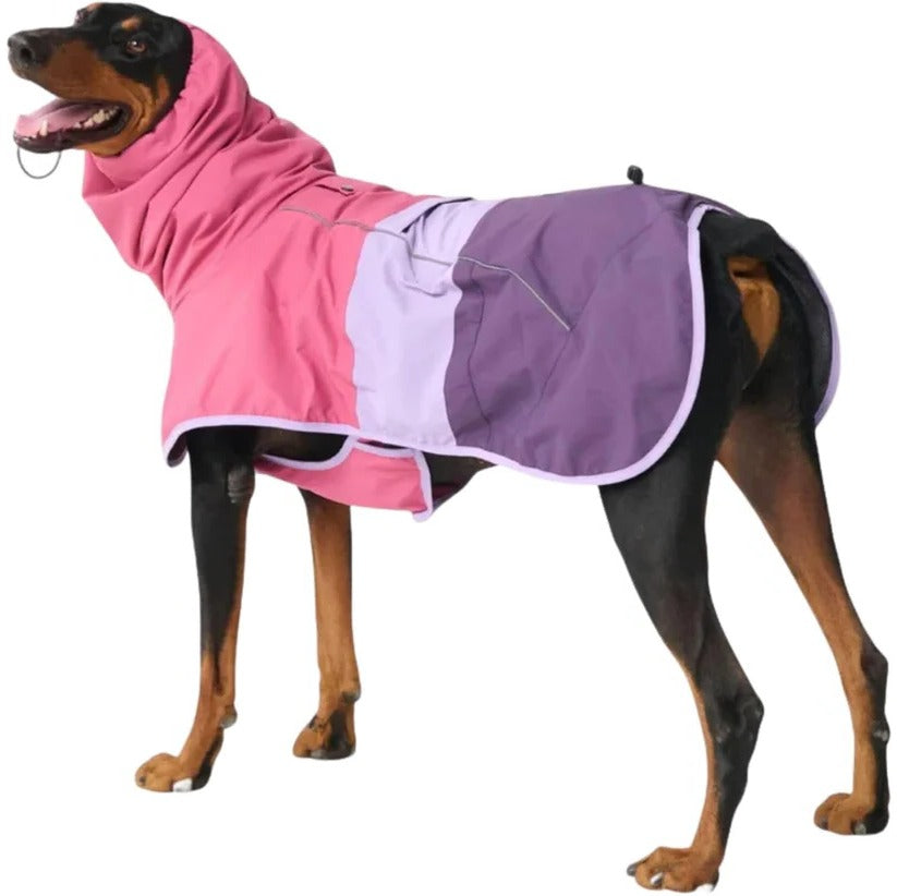 Wasserdichte und Winddichte Hunderegenjacke mit Rundum-Schutz