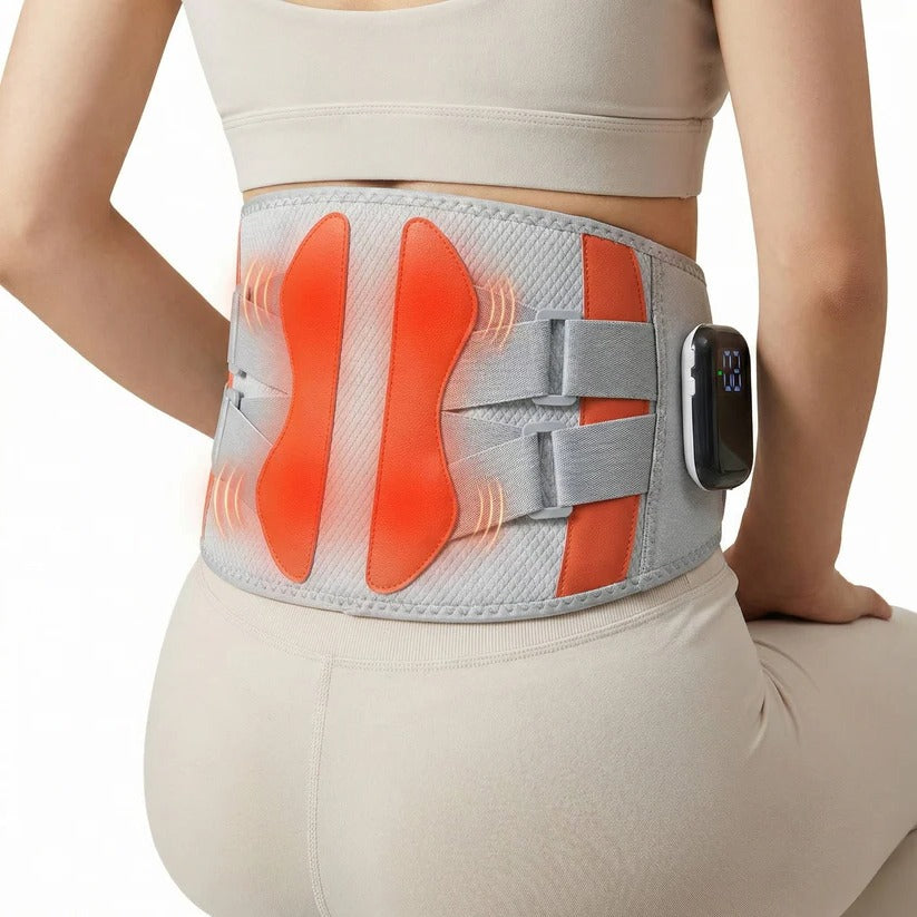 Bequemer Rückenstützgürtel mit Wärme- und Massagefunktion