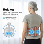 Verstellbarer Rückenstützgurt mit Wärme- und Massagefunktion