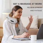 Reise Nackenstütze mit integriertem Massager für entspannte Momente
