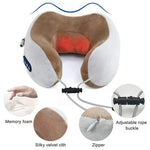 Reise Nackenstütze mit integriertem Massager für entspannte Momente